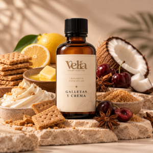 Esencia de Galletas y crema a base de aceite para perfumar velas elaboradas en cera de soya
