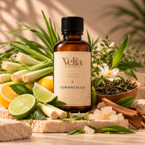 Esencia de Limoncillo a base de aceite para perfumar velas elaboradas n cera de soya