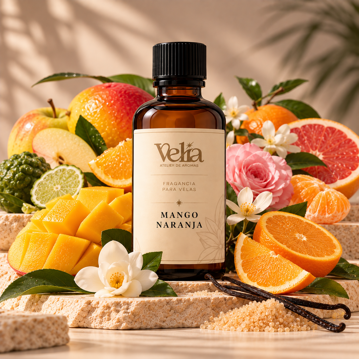 Esencia de Mango Naranja a base de aceite para perfumar velas elaboradas en cera de soya