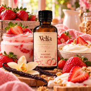 Esencia de Yogurt de fresa a base de aceite para perfumar velas elaboradas en cera de soya