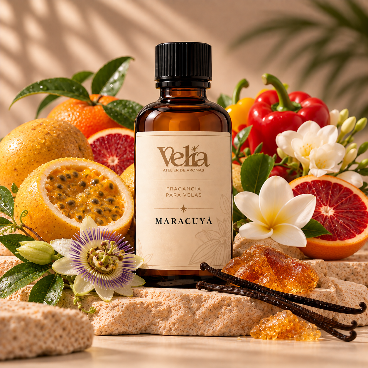 Fragancia de Maracuya a base de aceite ideal para perfumar velas en cera de soya