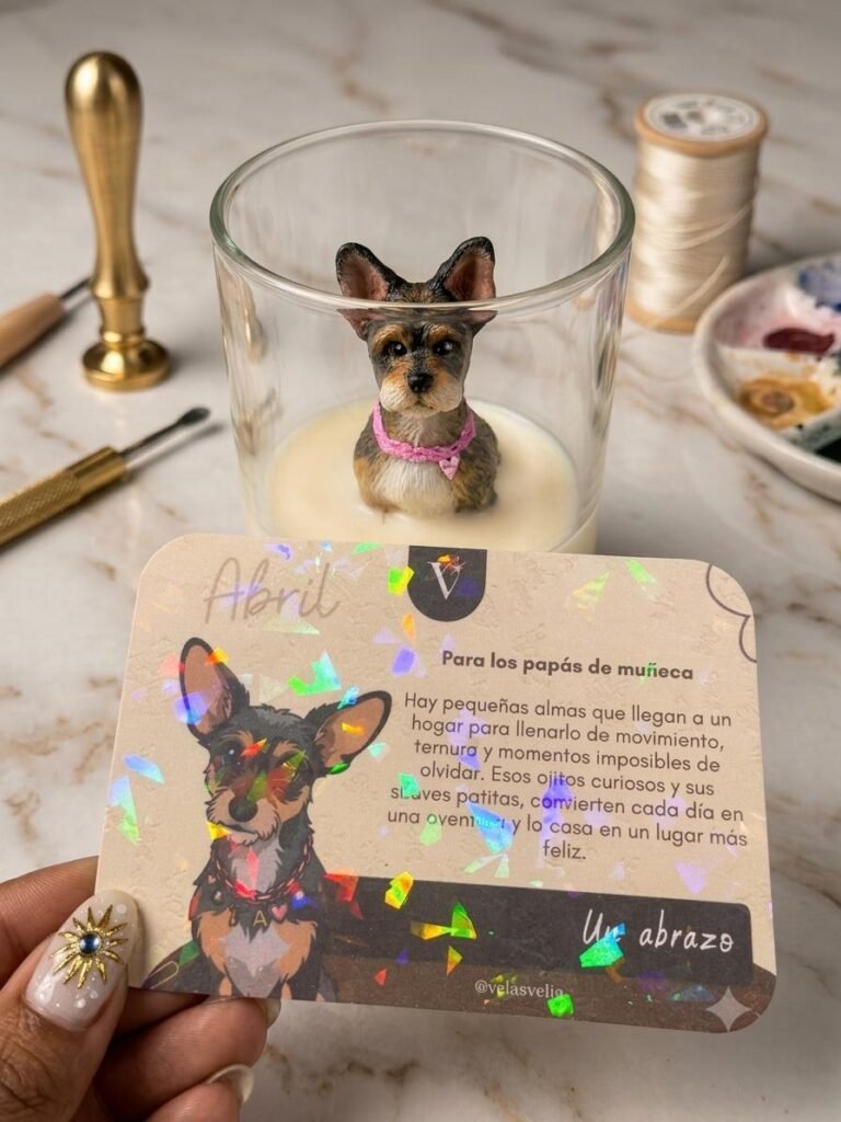 Vela de mascota personalizada