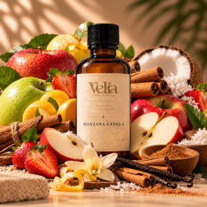 Esencia de Manzana Canela a base de aceite para perfumar velas elaboradas en cera de soya